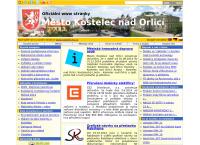 Webová stránka Kostelec nad Orlicí - městský úřad