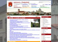 Webová stránka Jablonné v Podještědí - městský úřad